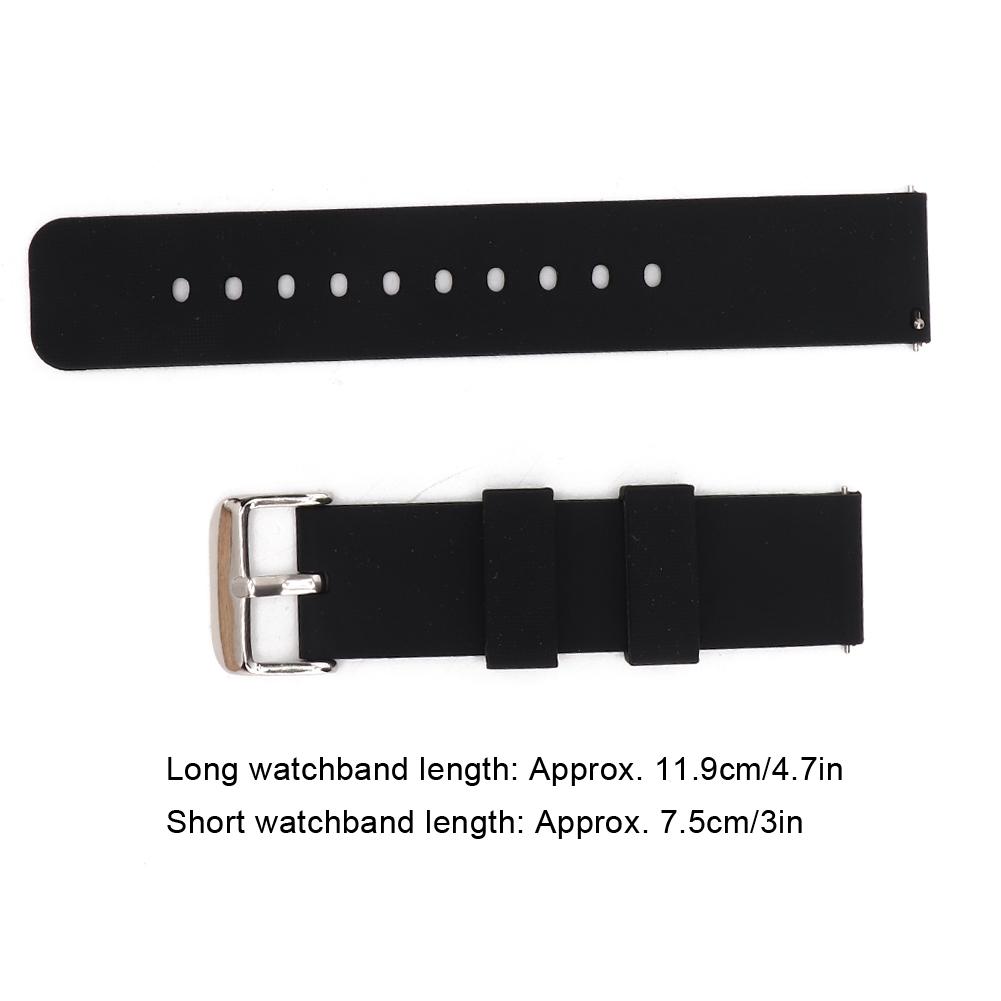Silicone Watchband Watch Strap 20mm Quick Release Spring Bar Accessory for Amazfit Moto s1 20mm