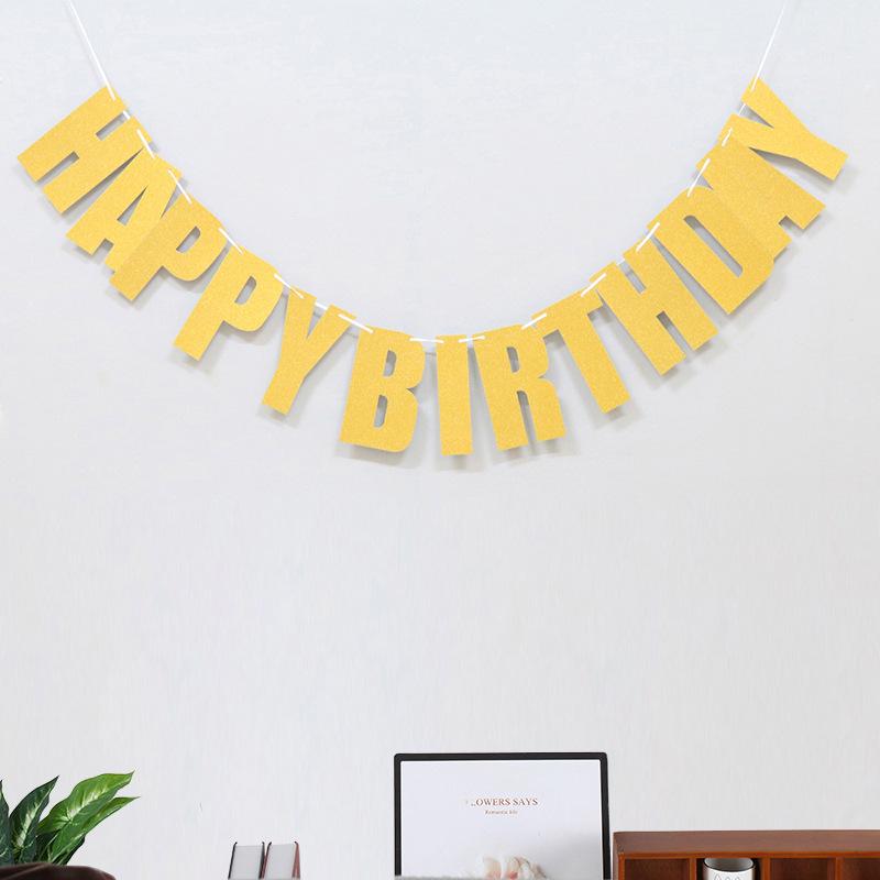 Creative Birthday Party Banner - Kids' Letter Decoration