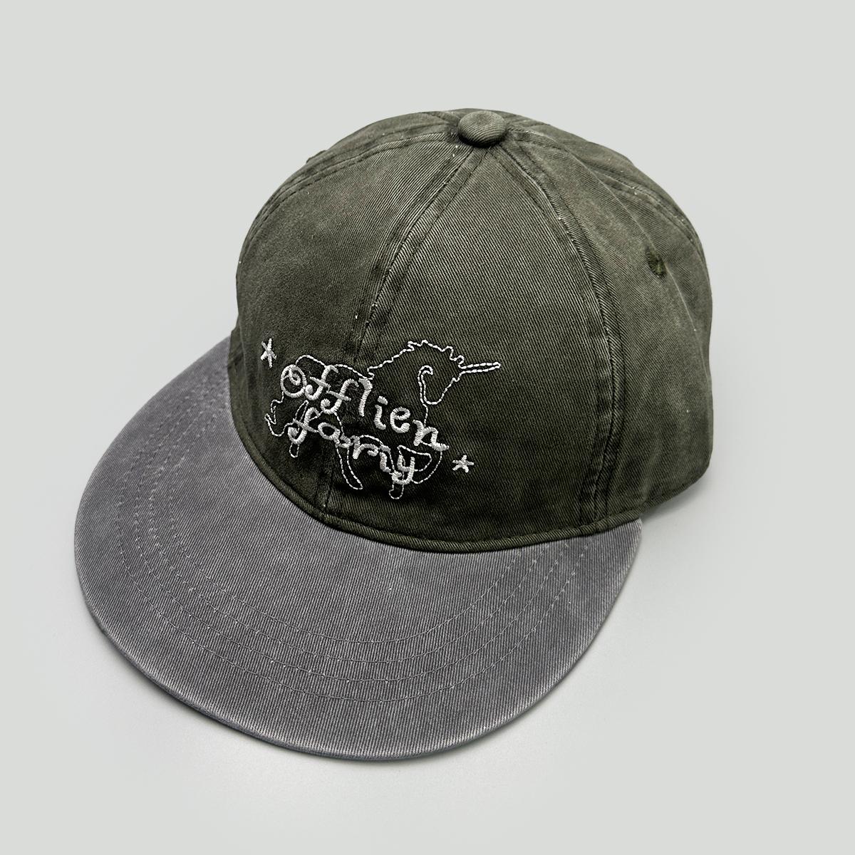 

Korean Retro Embroidered Letters Unicorn Baseball Hats New Men Women Sunshade Personal Versatile Flat Brim Fashion Peaked Caps 52-60cm