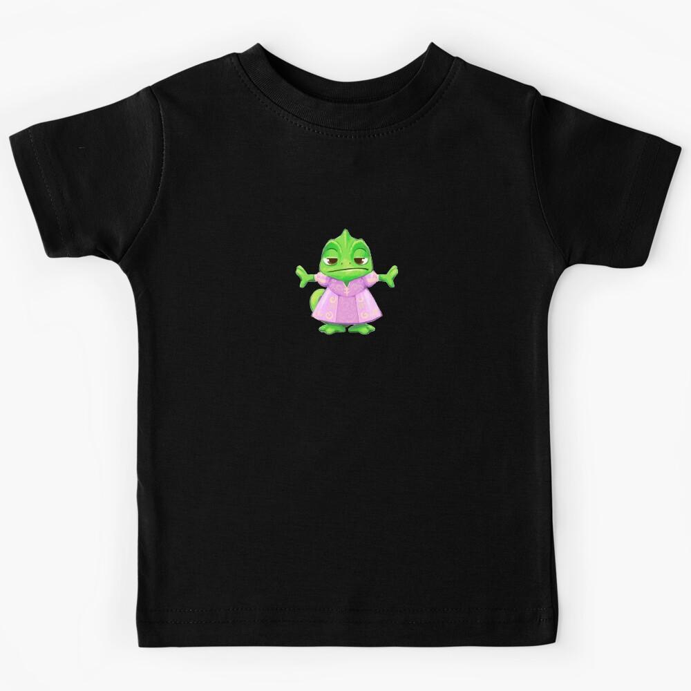 Pascal in a dress - Tangled Kids T-Shirt 140