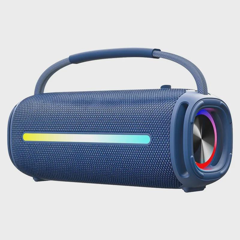Portable IPX6 Waterproof Bluetooth Speaker, 20W High Power Subwoofer with USB and Card Slots for Outdoor Use