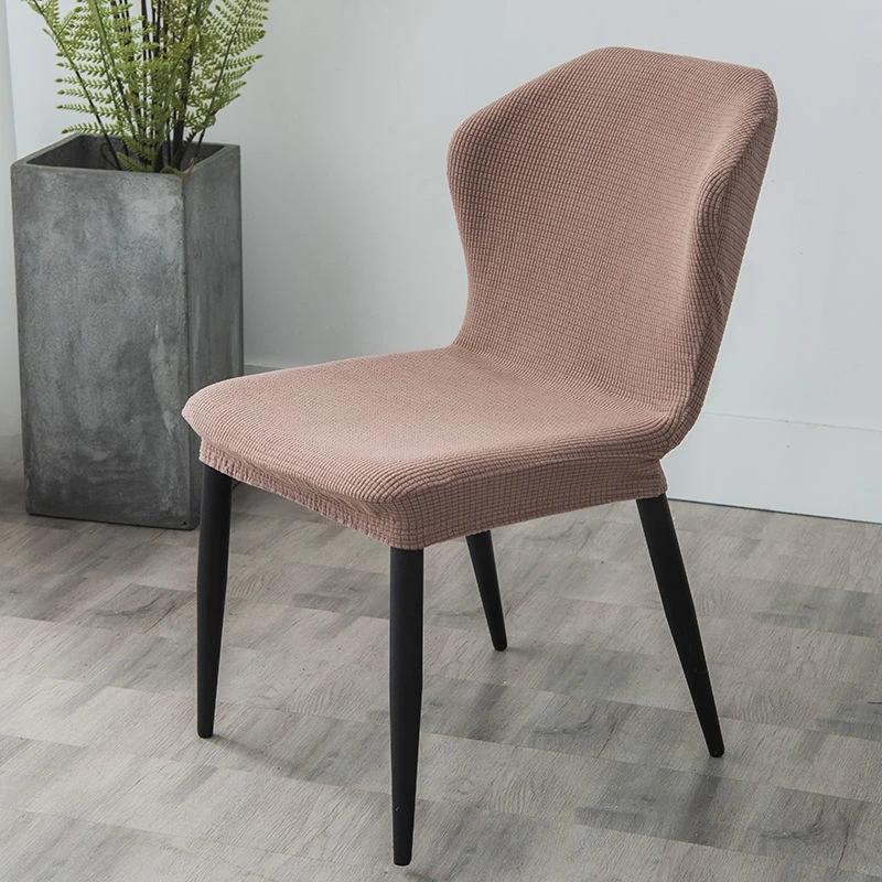 Nordic Polar Fleece Chair Cover Butterfly Cured Dining Chair Slipcovers Stretch Spandex Seat Covers for Living Room Kitchen Home