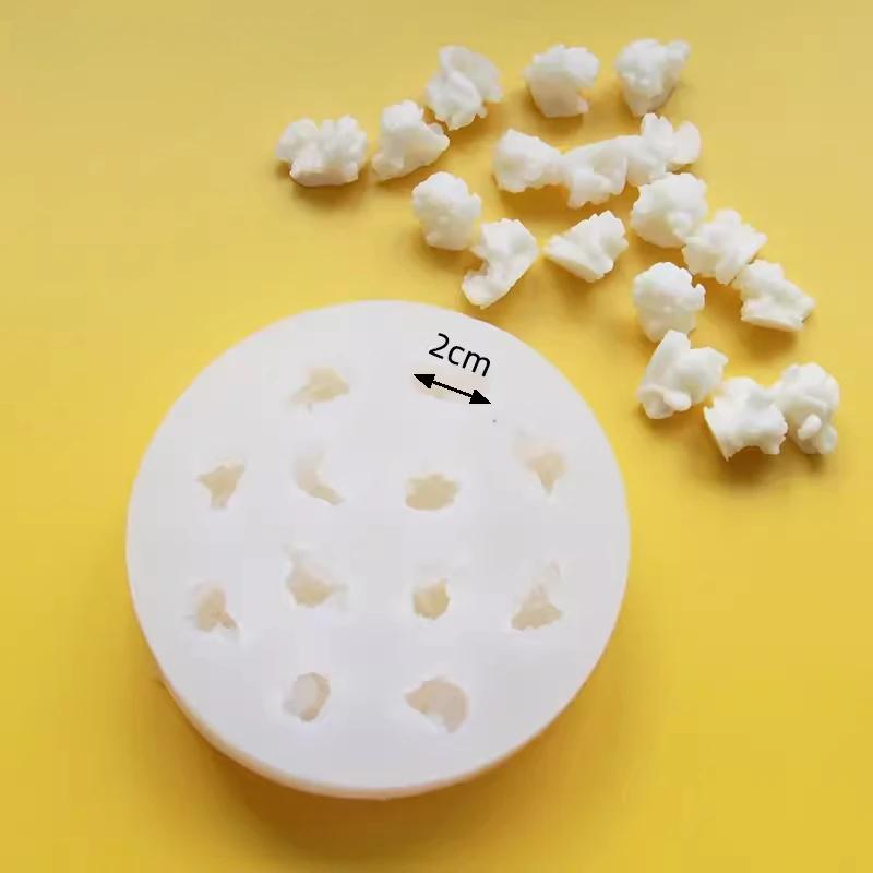 Hot 3D 12-hole Popcorn Shaped Silicone Mold Candy Chocolate Jelly Cake Making Molds DIY 12 Cavities Soap Baking Accessories