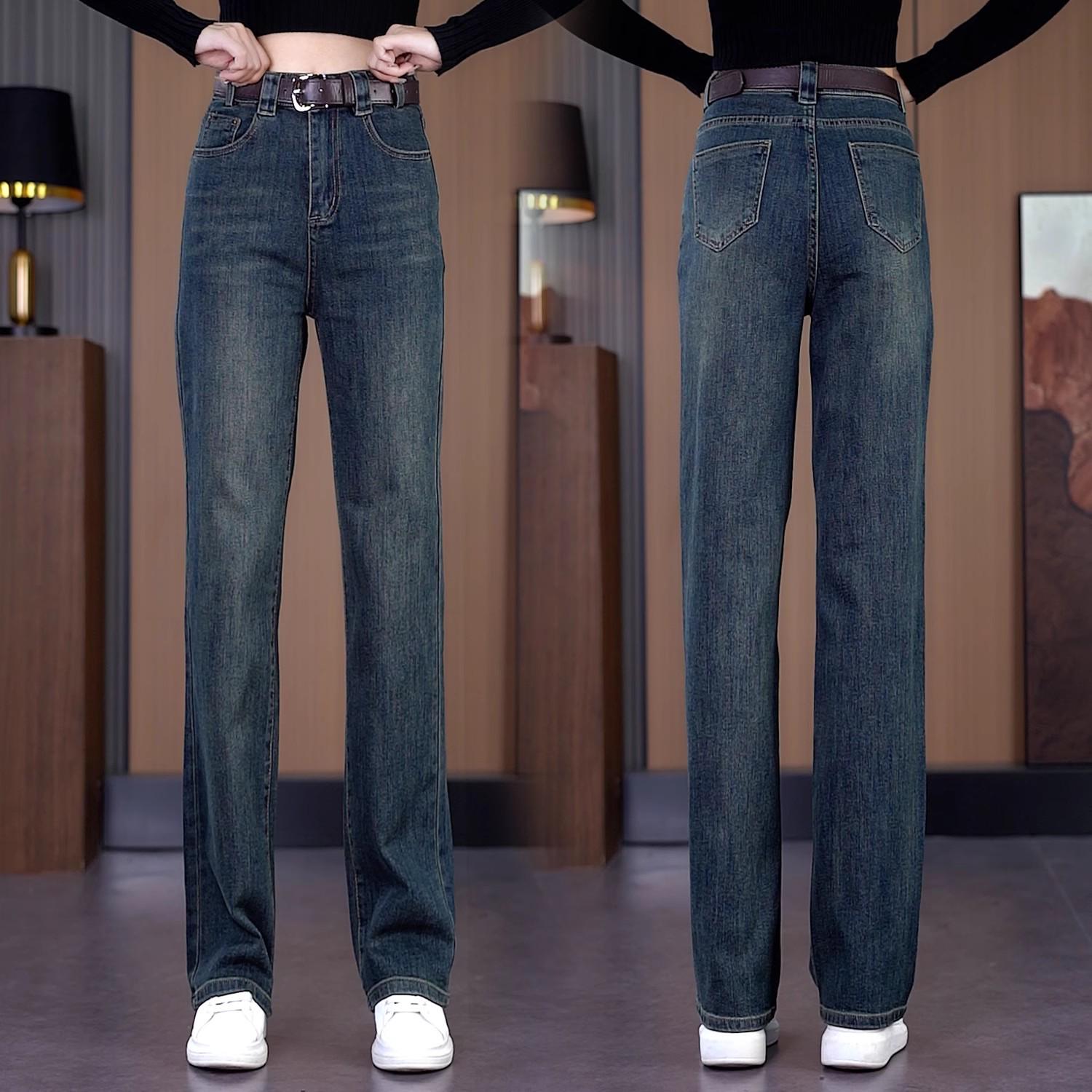 

2024 Women s High-Waisted Elastic Slimming Wide-Leg Pants 2XL [125-135cm]