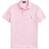 Polo Solid Color Logo Embroidered Short Sleeve Polo Shirt Men Tops Pink 710680784-424
