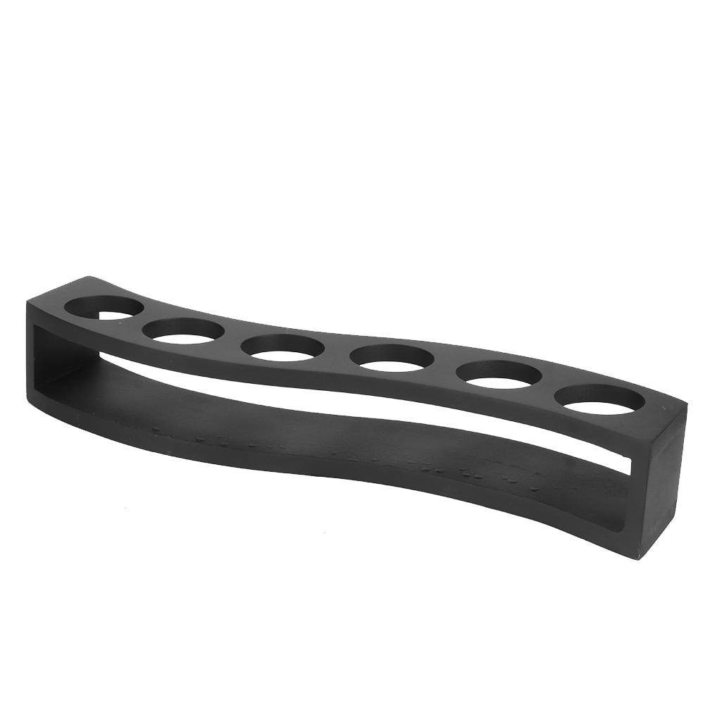 Black Wooden Wine Glass Rack Cup Holders Stand for Home Bar Restaurant Wedding Use(Black SShaped 6