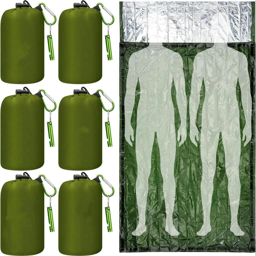 Emergency sleeping bag set, waterproof survival sleeping bag, portable insulated bag, suitable for camping and outdoor hiking