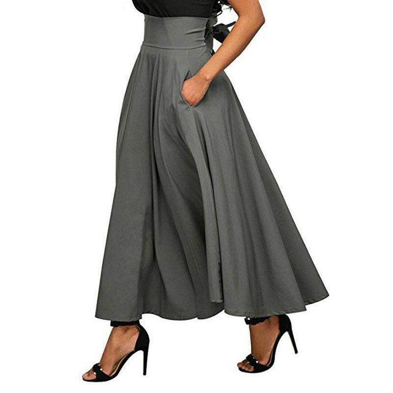 Elegantes Stretch High Waist Vintage Skaterrockkleid mit ausgestellten Falten