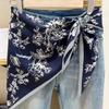 Multi-functional Triangular Scarf Silk Satin Decorative Headscarf Fashion Waist Belt