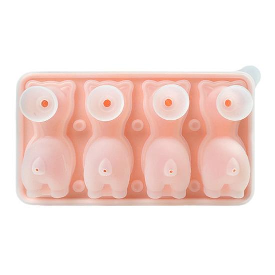 

Форма для льда из альпаки, силиконовая, не содержащая бисфенол-А, легкосъемная форма для мороженого, многоразовая форма для мыла и свечей, самодельная форма для мороженого для дома, кухни, путешествий, обедов розовый