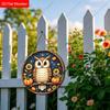 2D Plane Hanging Decorative Signs, Interior Wall or Door Decoration, Garden Decoration, Owl Pattern, Interesting Gifts for Family and Friends