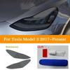 Car Headlight Tint Smoke Black Protective Film Protection Transparent TPU Sticker Accessories Styling For Tesla Model 3 X Y S