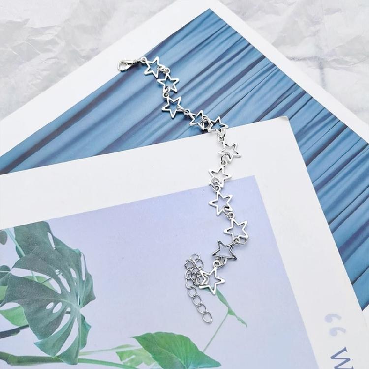 Hollow Five-pointed Star Bracelet Fashion Charm Chain Bracelet Statement Jewelry