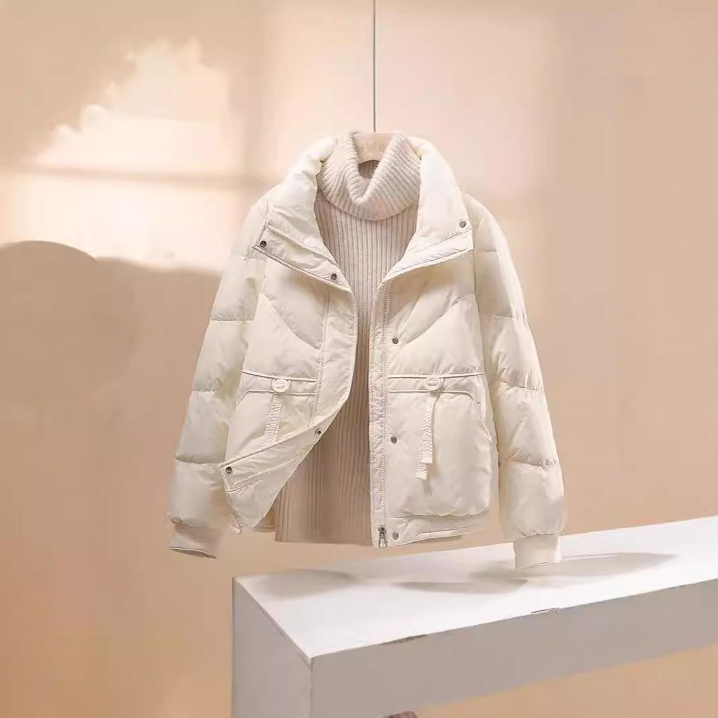 25 New Styles, Down and Cotton Jacket, Women, Winter Thick, Stand Up Collar, Casual Cotton Jacket, Loose, Cotton Coat Jacket, Simple Design