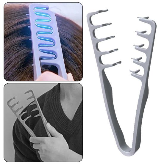 2ks Hřeben pro objem vlasů s texturou Široký zub Hřeben pro úpravu nadýchaných vlasů Zvednutí kořínků Objemový nástroj Ženy Muži Ofina Šev Groomingový doplněk