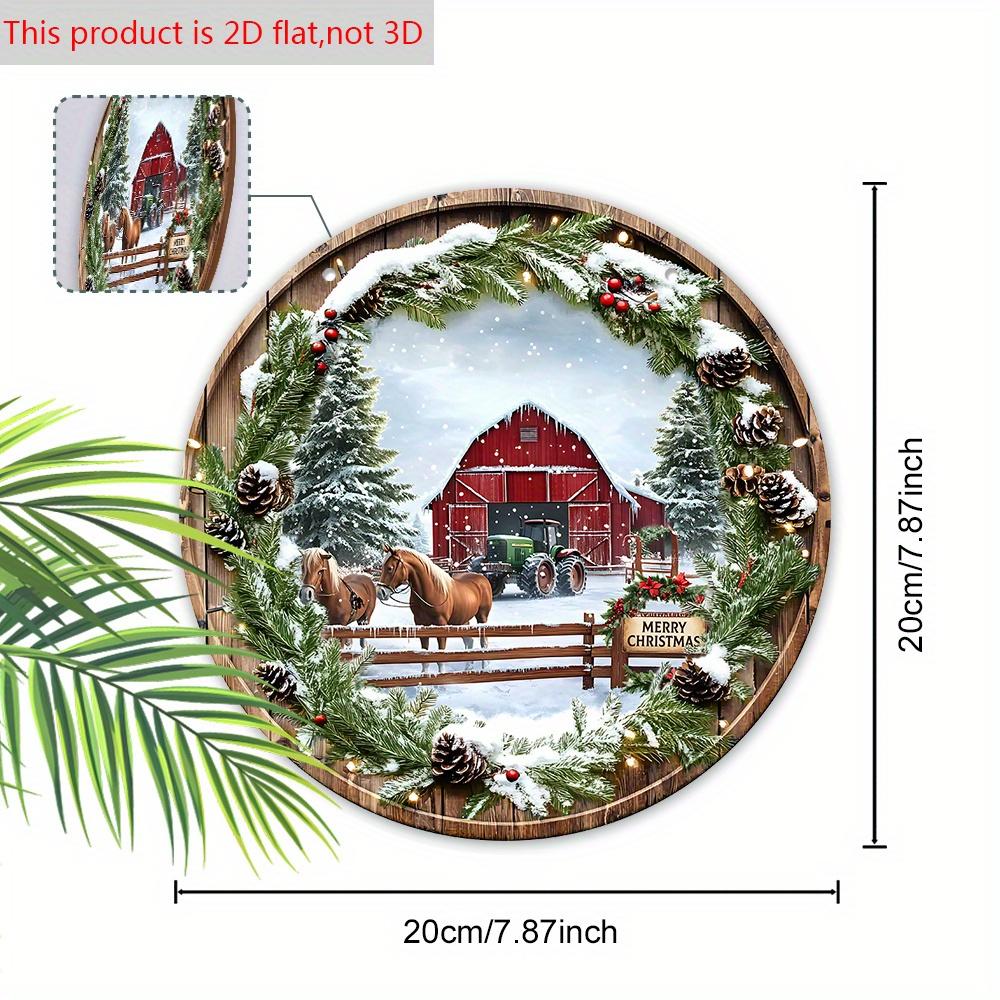 Nativity Wooden Christmas Sign with Manger Pattern - Navidad Sign for Front Door Wall Hanging Decor - Ideal Christmas Gift