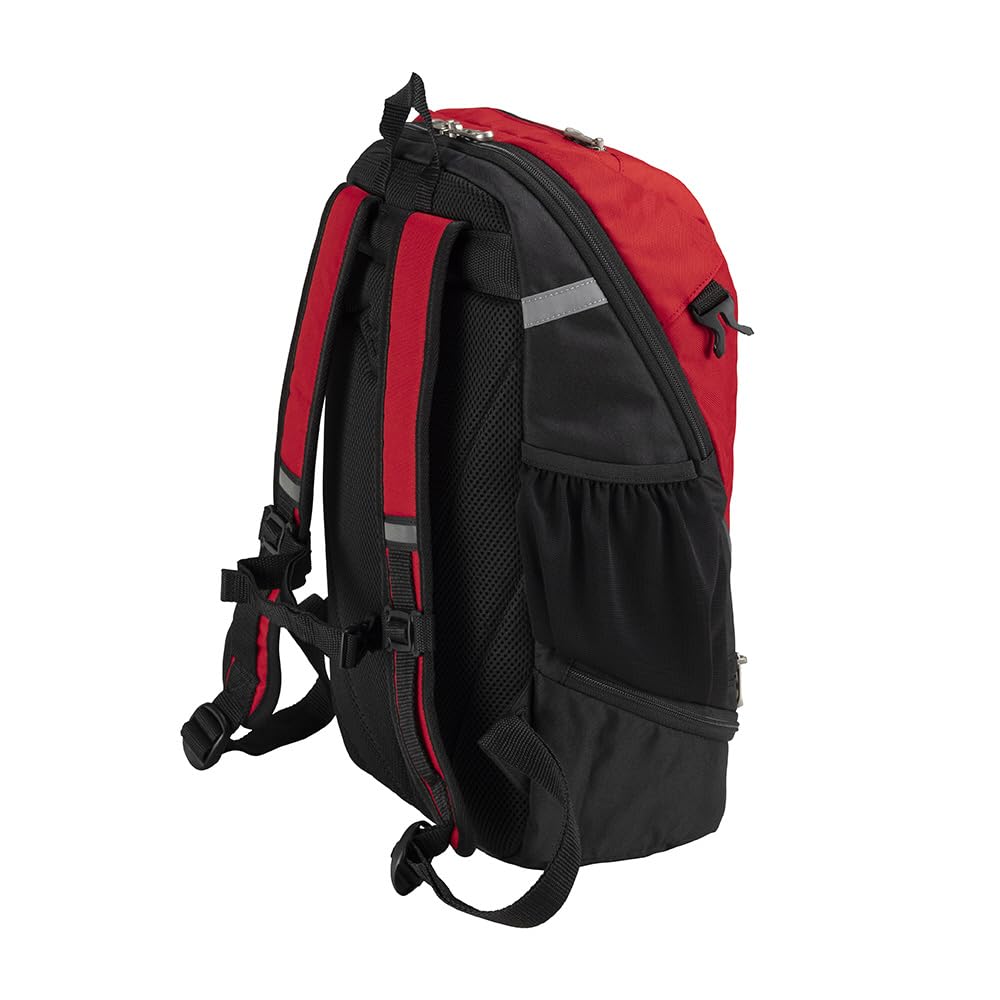 Mizuno Soccer for and and Red and Black Backpack, 16L, P3JDB001, Soccer, Football, Futsal, Cleanliness, Safety, Breathability,