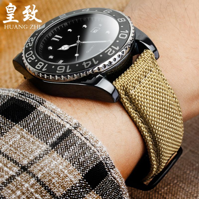 20mm 21mm 22mm For Seiko SRPC31J1 SRPC63J1 Citizen Hamilton Watchband Sports Nylon Canvas Watch Strap Khaki Green Men Bracelet