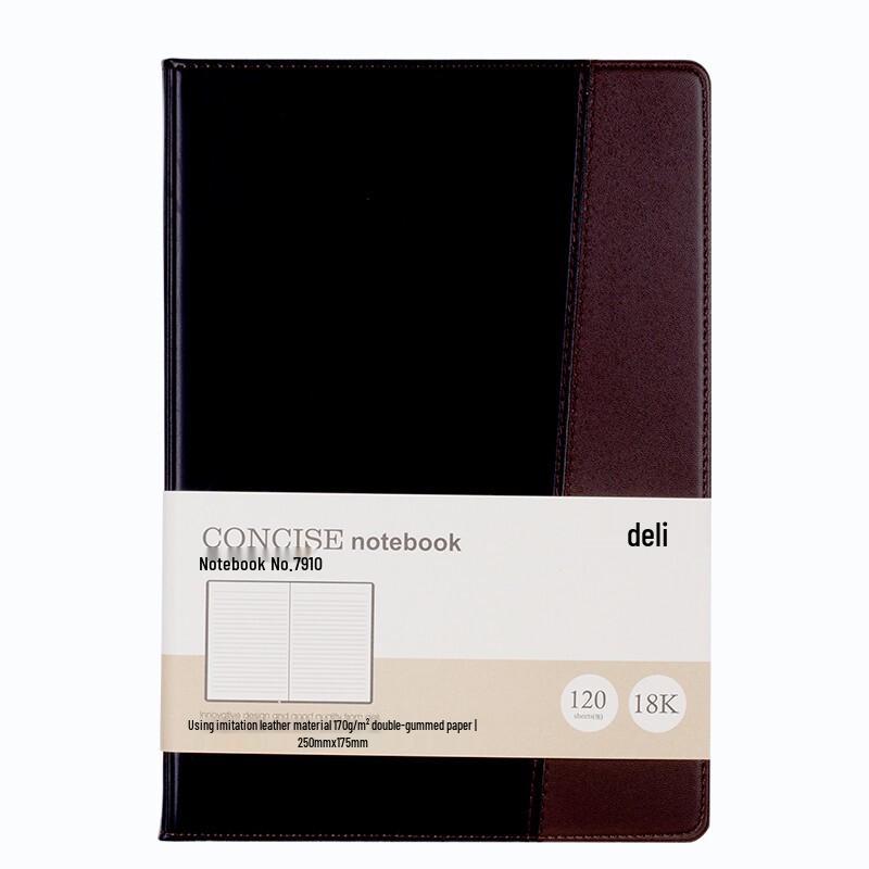 Deli 7910 Faux Leather Business Notebook