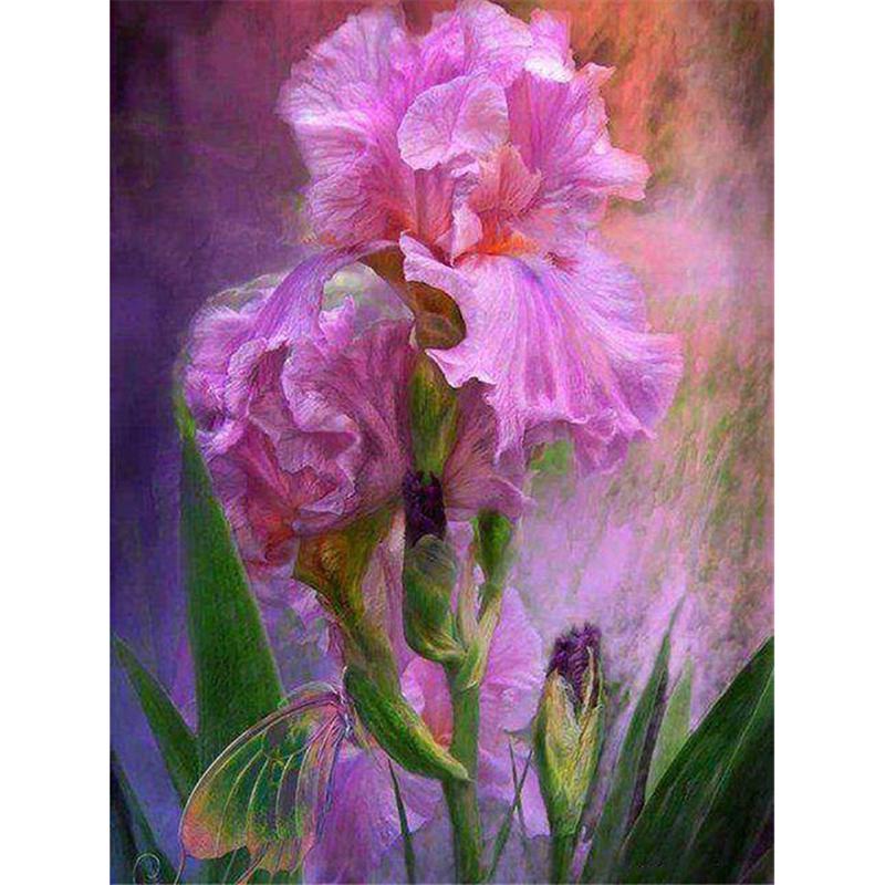 DIY 5D Diamond Painting Cross Stitch Flower Poppy Diamond Embroidery Full Round Drill Mosaic Picture Rhinestone Decor Home Gift