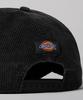 DICKIES Tree Logo Corduroy Trucker Cap Washed Black