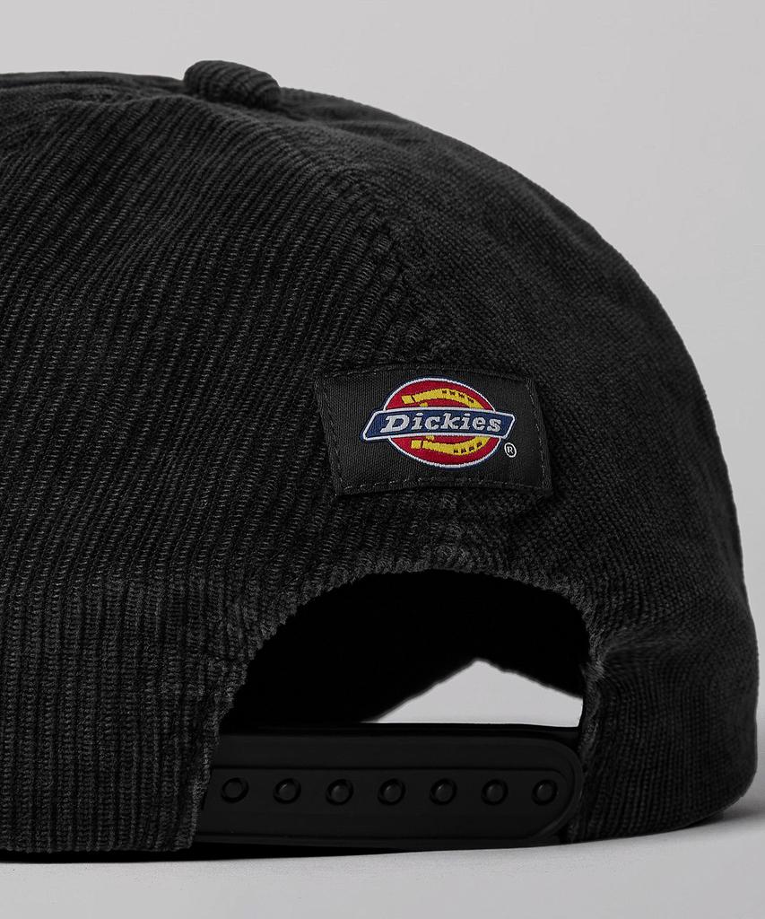DICKIES Tree Logo Corduroy Trucker Cap Washed Black