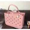 Borse estive carine con buchi Borsa a spalla in EVA Borsa da spiaggia mini in gelatina DIY Borsa a tote