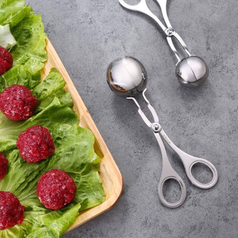 Convenient Kitchen Meatball Maker Stainless Steel  Ball Making Mold Tool    Clip Fish  Rice