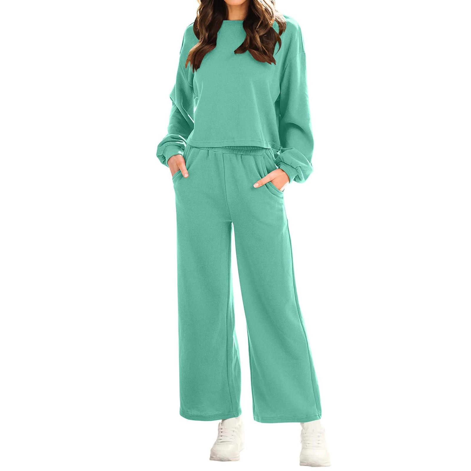 

Женские летние комплекты из 2 предметов, комплекты с длинными брюками, повседневный спортивный костюм, шорты с длинными рукавами, костюм S зелёный