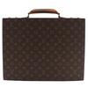Crusher Trunk Hard Case Attache Case Brown Monogram Canvas Unisex Used