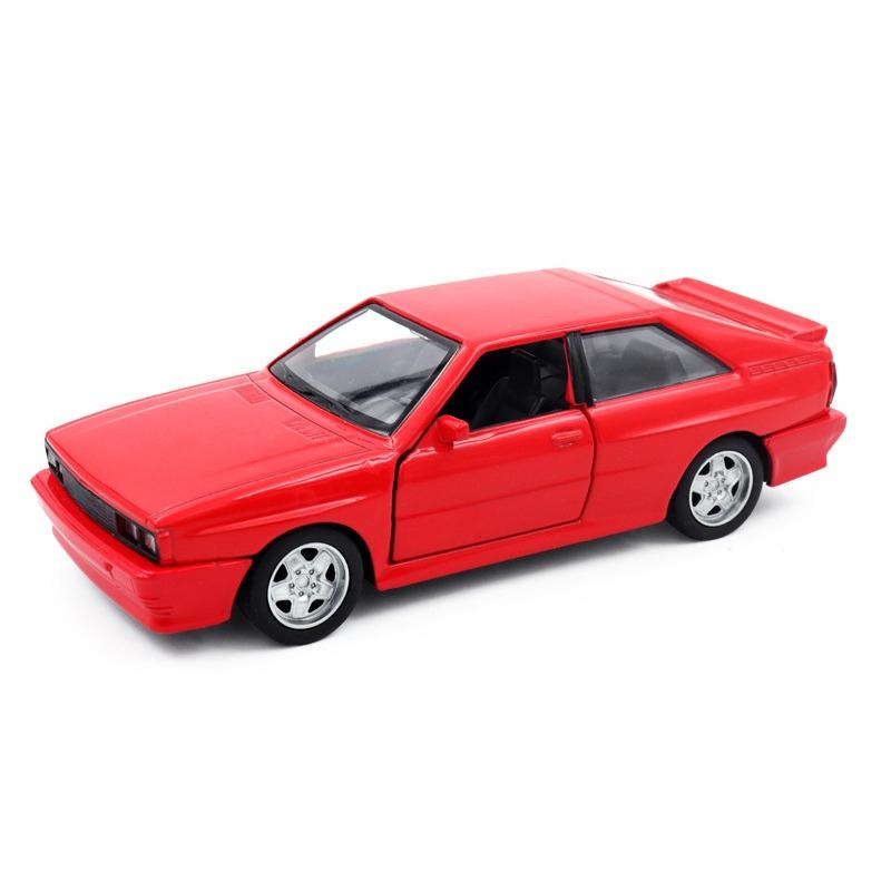 1/36 Scale Quattro 1980 Alloy Car Models Toy Diecasts Vehicles Model Doors Opened Pull Back Sport Car for  Kids Gift