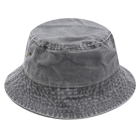 Nouveau Chapeau de Pêcheur Vintage en Jean Chapeaux Seau Extérieur Hommes Femmes Chapeau en Coton Lavé Mode Hip Hop Gorros Chapeau Bob (GRAY,head 55-58cm) grise