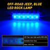 Blue Pods For Jeep Offroad Truck ATV UTV Boat LED Rock Underbody Wheel Light 20X