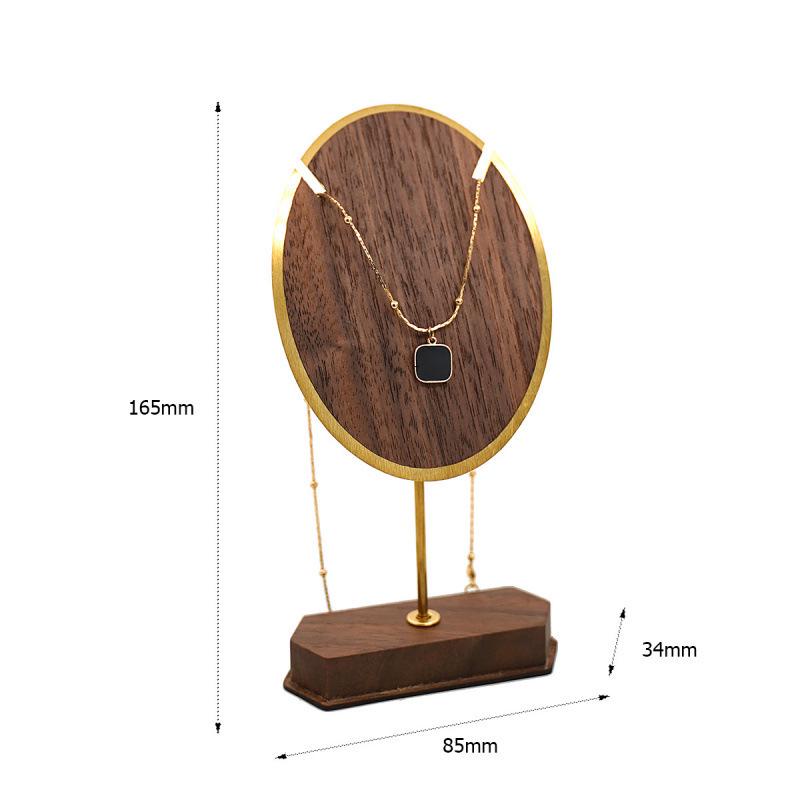 Walnut Beech Wood Earring Display Stand and Jewelry Photo Prop