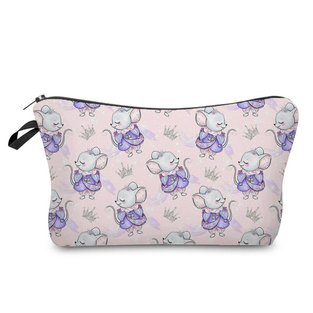 Ballet Art Girl Fashion Printed Cosmetic Bags Toiletries Organizer  School Daily Pencil CasesOutdoor Practical Makeup Bag Female