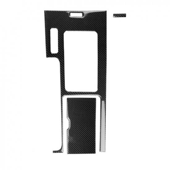 3Pcs Carbon Fiber Central Console Gear Shift Cover Trim For Ford Mustang 2009-13