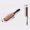 Hair Styling Brush 9 Row Hairbrush Salon Hairdressing Straight Curly Hair Comb Brush