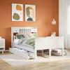 VidaXL Bunk Bed Without Mattress White 135x190 Cm Solid Pine Wood 3308937