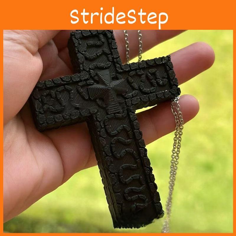 Pendant Cross Retro Necklace Double Layer Geometric Alloy Fashion Jewelry Women