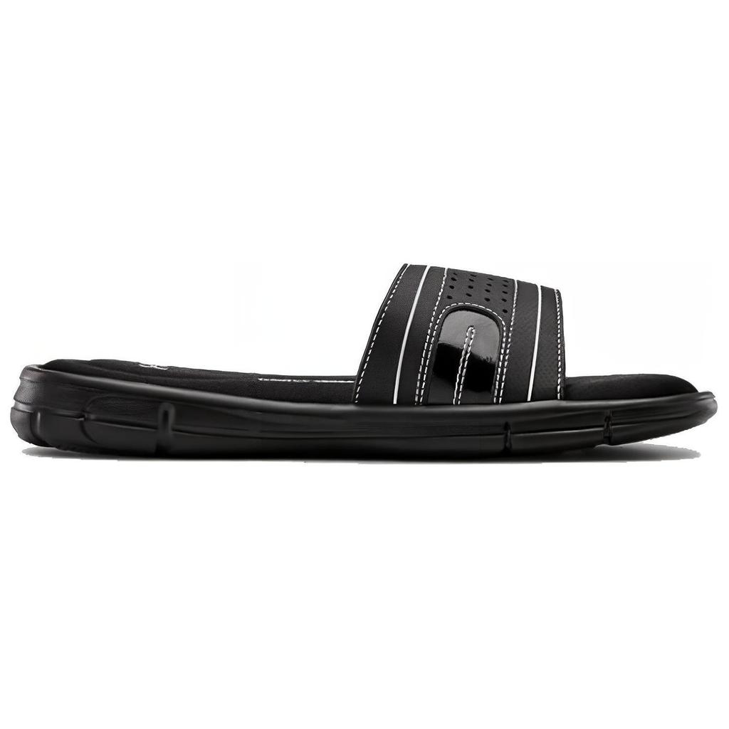 Under Armour Ignite VII Lightweight Cushioning Comfortable Durable EVA Slide Sandals Women Sandals Black 1287319-001