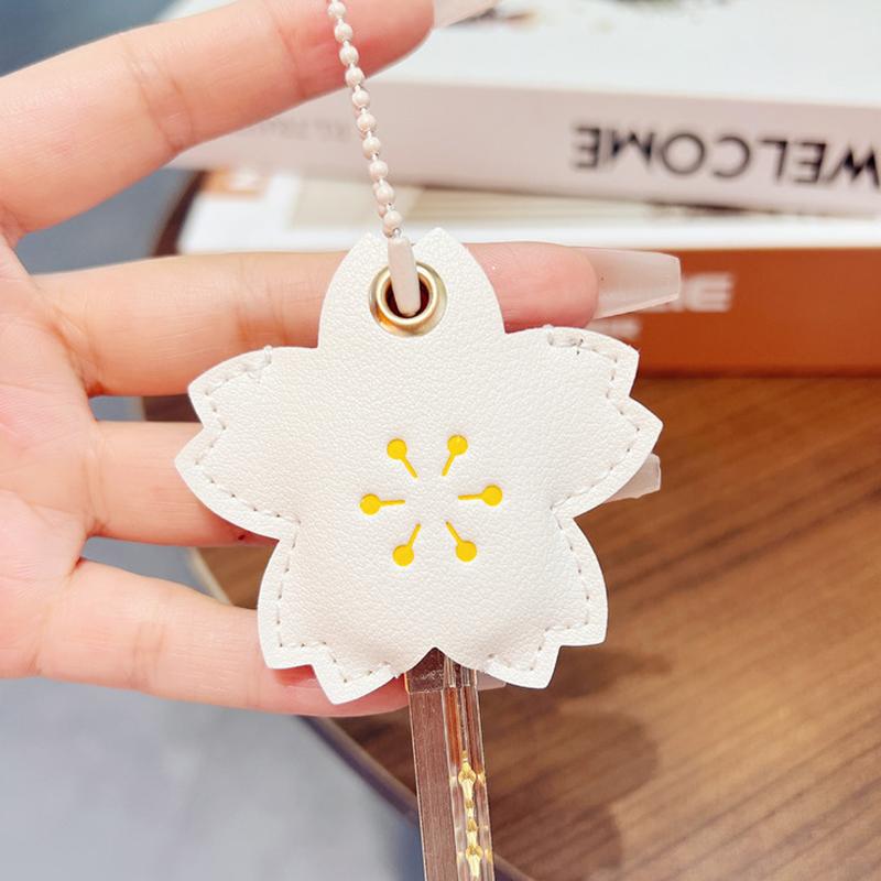 1 szt. Ochraniacz na klucze Kształt codziennego kwiatka Mały świeży Uchwyt na kartę zbliżeniową Kartę dostępu Wielokolorowy brelok