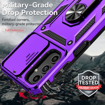 Funda protectora 3 en 1 para teléfono Samsung Galaxy A14 A13 A34 A54 A25 A24 5G A04S Armadura de grado militar Cubierta de teléfono a prueba de golpes Anillo Soporte magnético