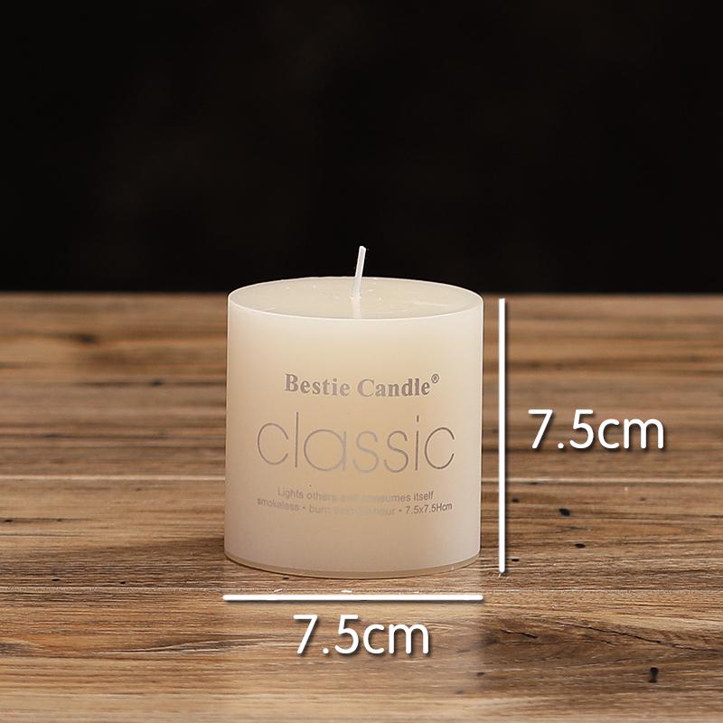 Scentless Smokeless Cylinder Candles for Weddings, Birthdays, Romantic Decor, Hotel, Church, or Dining.