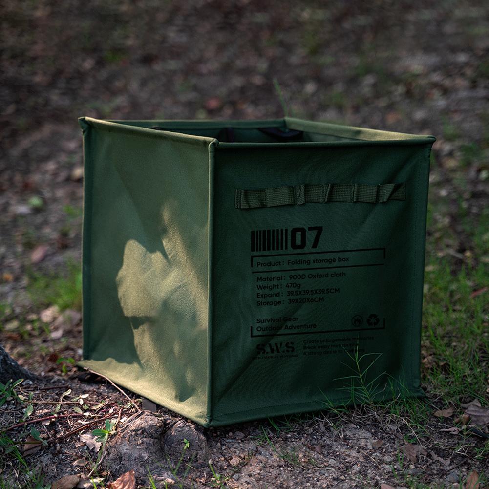 60L Large Capacity Portable Folding Trash Can Lawn & Leaf Waste Bag with Rope Storage Durable Oxford Fabric for Outdoor Camping