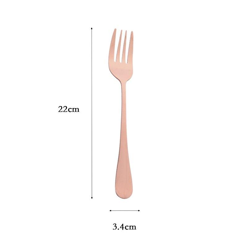 Rose Gold Stainless Steel Dinnerware Cake Spatula Soup Spoon Colander Spoon Service Spoon Salad Fork Buffet Party Accessories Tools