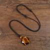 COAI Hexagram Tiger Eye Lucky Charm Power Stone Pendant for Men and for Financial Business and Business Adjustable Length [COAI] Women, Luck, Luck,