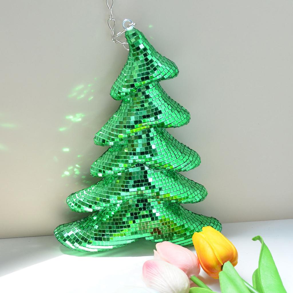 Sparkling Discos Bauble Christmas Hanging Decorations Stylish Festives Accessories Light Reflectings Glass Ornament
