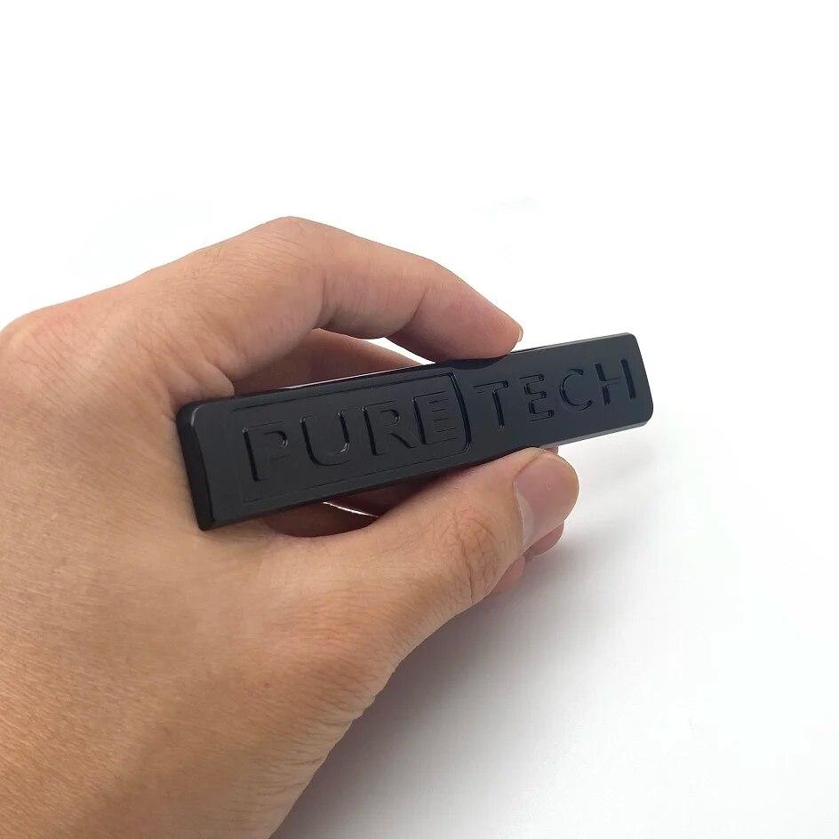 ABS Písmena PURE TECH Emblém pro Peugeot 5008 408 3008 2008 Odznak kufru auta Štítek s logem Samolepka Auto Decorate Accessories