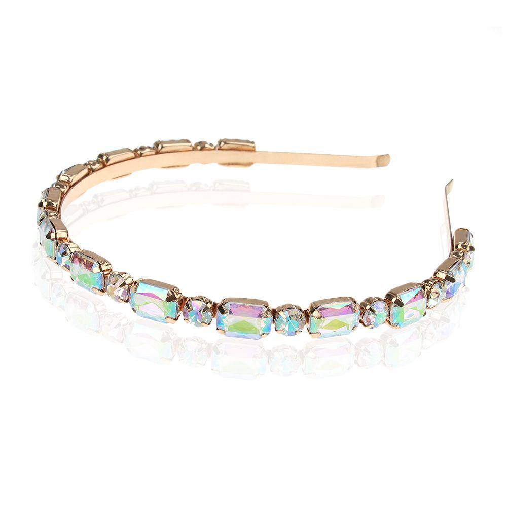 Fashion Baroque Style Elegant Rhinestone Headband Gem Crystal Pearl Hair Band Head Wrap
