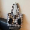 Custom Cute Long-Eared Dog Canvas Tote - Women's Fashion Shoulder Bag with Large Capacity